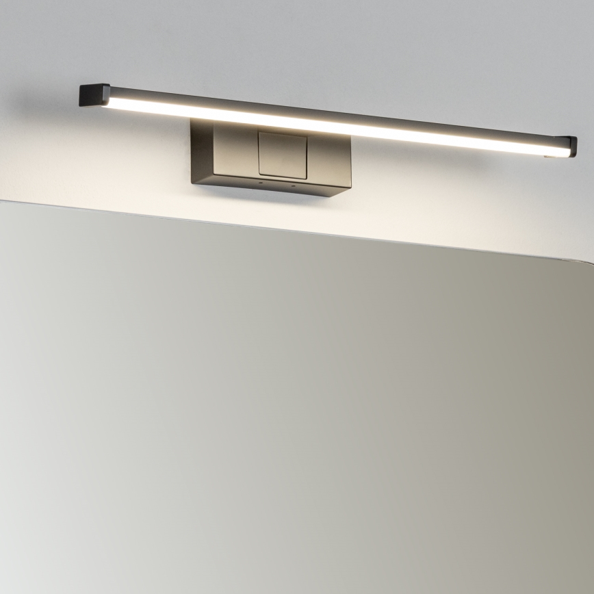 Brilagi - LED vannas istabas spoguļa apgaismojums 3 vienā VESTRA LED/8W/230V 40 cm IP44 melns