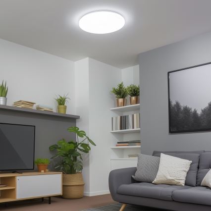 Brilagi - SMART LED regulējama griestu lampa LED/24W/230V diam. 38 cm 3000-6000K Wi-Fi Tuya Beacon + tālvadības pults