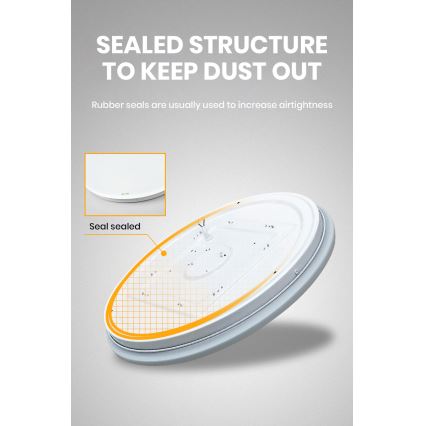 Brilagi - SMART LED regulējama griestu lampa LED/24W/230V diam. 38 cm 3000-6000K Wi-Fi Tuya Beacon + tālvadības pults