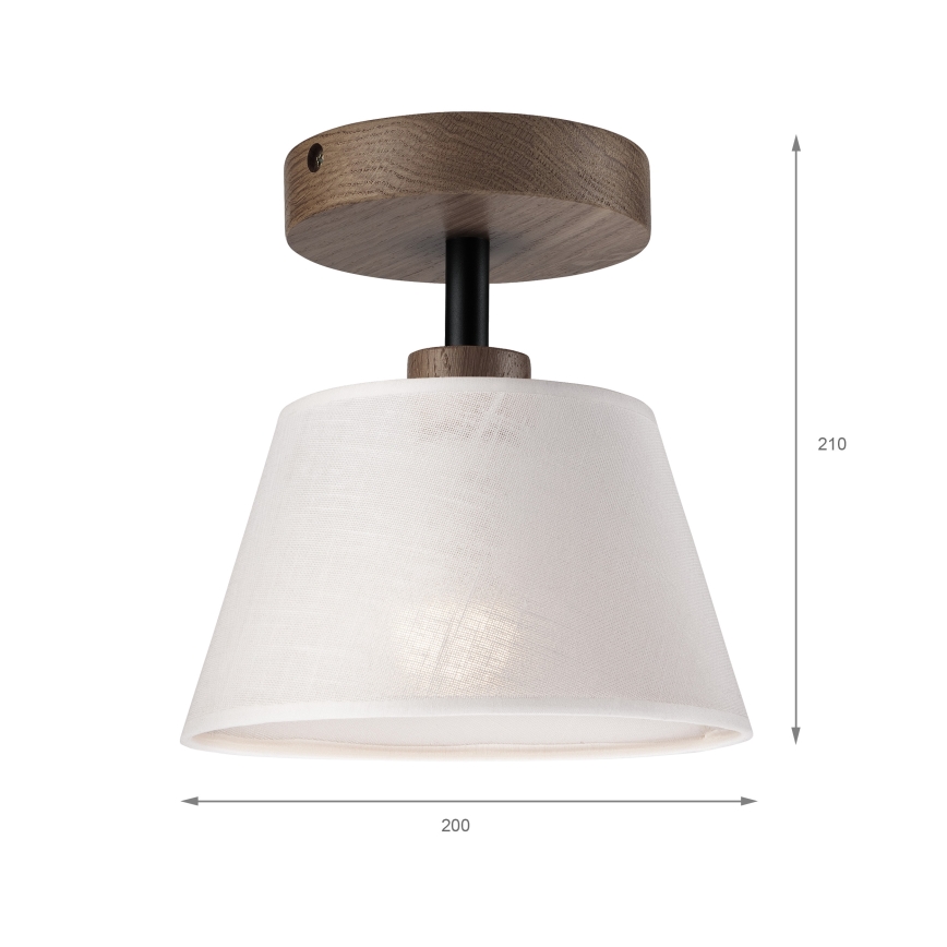 Brilagi - Virsapmetuma lustra ANTHONY 1xE14/60W/230V ozols/balta