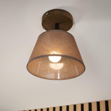Brilagi - Virsapmetuma lustra ANTHONY 1xE14/60W/230V ozols/brūna