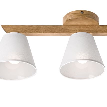 Brilagi - Virsapmetuma lustra ANTHONY 3xE14/40W/230V ozols/balta