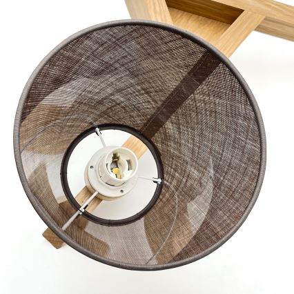 Brilagi - Virsapmetuma lustra ANTHONY 3xE14/40W/230V ozols/brūna