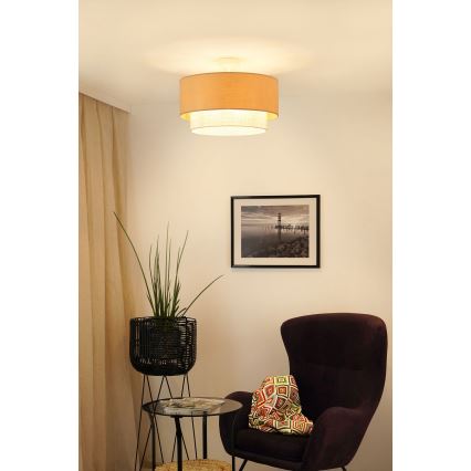 Brilagi - Virsapmetuma lustra ARIZONA BOHO 1xE27/15W/230V d. 45 cm bēša