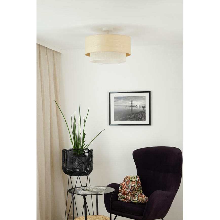 Brilagi - Virsapmetuma lustra ARIZONA BOHO 1xE27/15W/230V d. 45 cm bēša