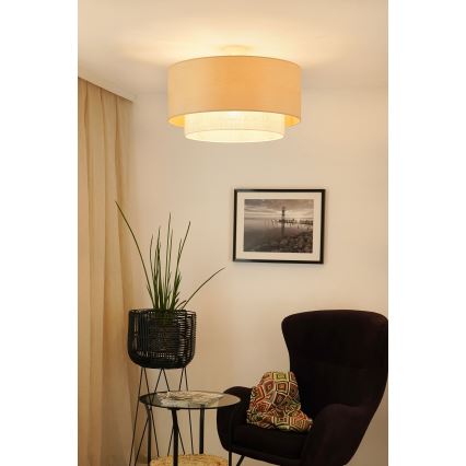 Brilagi - Virsapmetuma lustra ARIZONA BOHO 1xE27/15W/230V d. 60 cm bēša