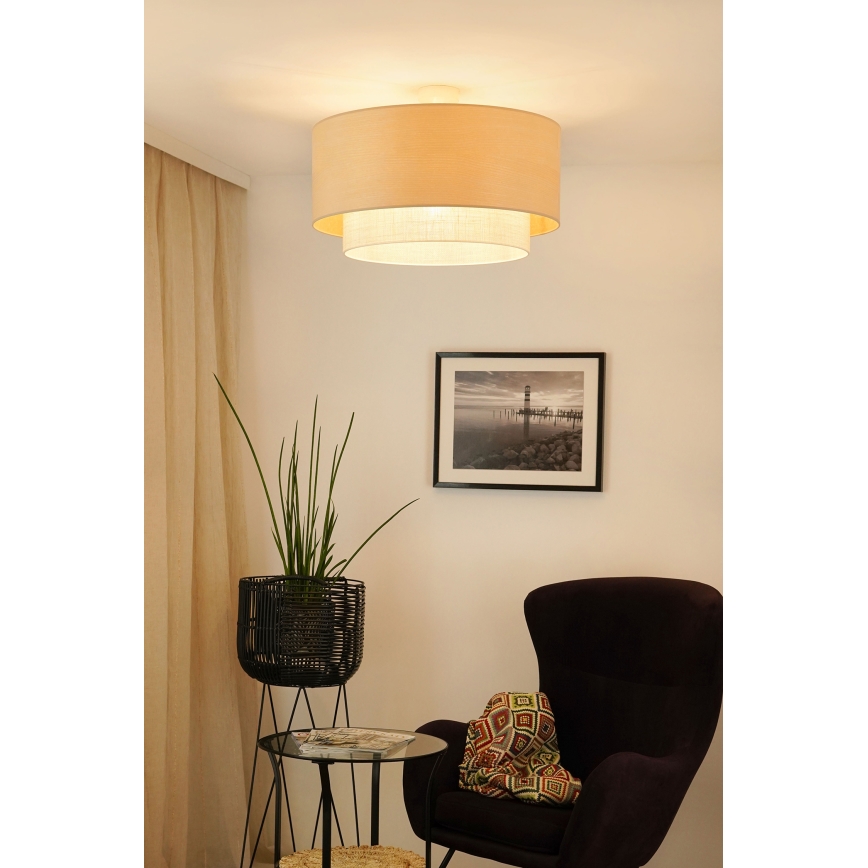 Brilagi - Virsapmetuma lustra ARIZONA BOHO 1xE27/15W/230V d. 60 cm bēša