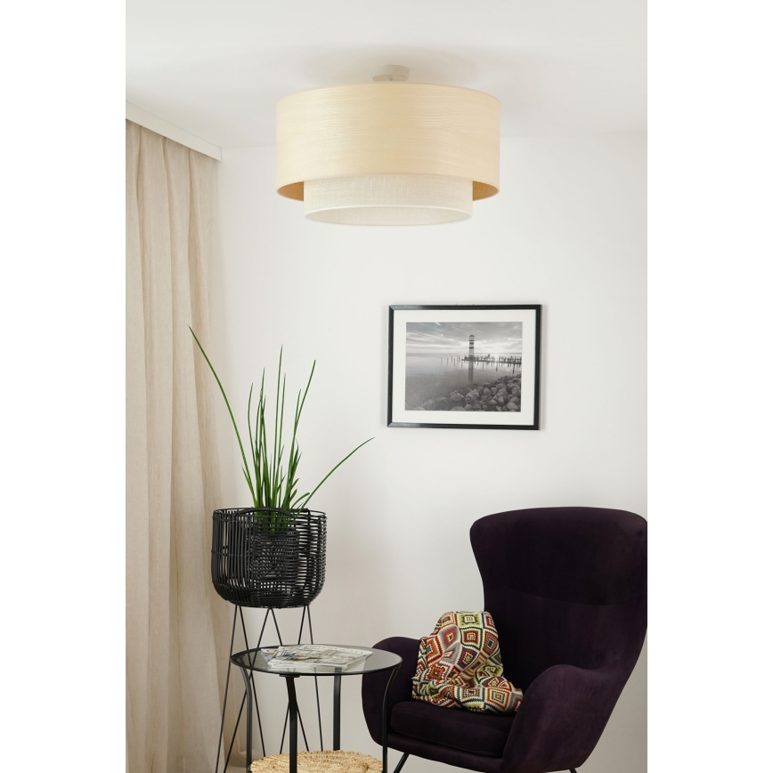 Brilagi - Virsapmetuma lustra ARIZONA BOHO 1xE27/15W/230V d. 60 cm bēša