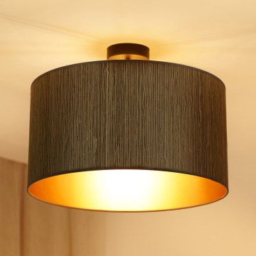Brilagi - Virsapmetuma lustra BOSTON ROLLER 1xE27/15W/230V d. 45 cm salmi brūna/zelta