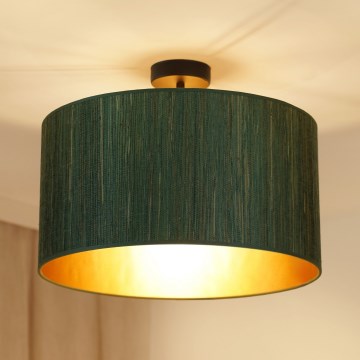 Brilagi - Virsapmetuma lustra BOSTON ROLLER 1xE27/15W/230V d. 45 cm salmi zaļa/zelta