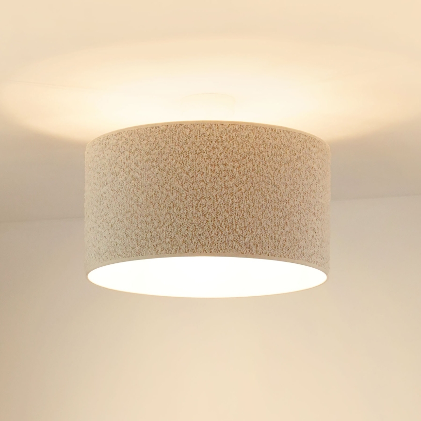 Brilagi - Virsapmetuma lustra BOUCLE ROLLER 1xE27/15W/230V d. 45 cm krēmkrāsa