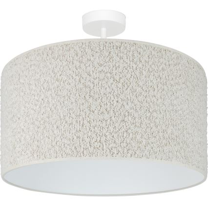 Brilagi - Virsapmetuma lustra BOUCLE ROLLER 1xE27/15W/230V d. 45 cm krēmkrāsa