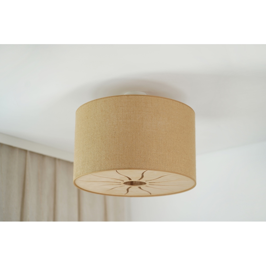 Brilagi - Virsapmetuma lustra COUNTRY ROLLER 1xE27/15W/230V d. 45 cm bēša
