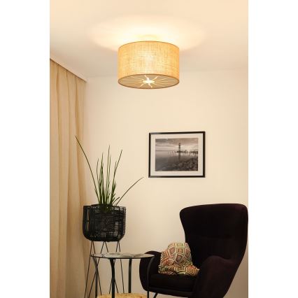 Brilagi - Virsapmetuma lustra COUNTRY ROLLER 1xE27/15W/230V d. 45 cm bēša