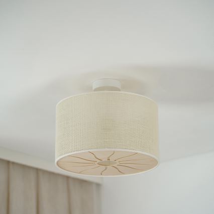 Brilagi - Virsapmetuma lustra COUNTRY ROLLER 1xE27/15W/230V d. 45 cm krēmkrāsa