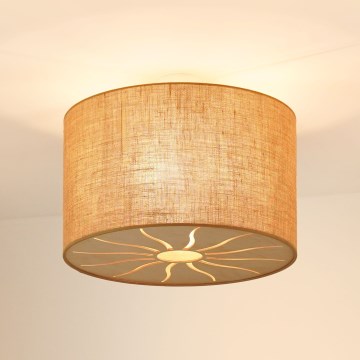 Brilagi - Virsapmetuma lustra COUNTRY ROLLER 1xE27/15W/230V d. 50 cm bēša