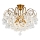 Brilagi - Virsapmetuma lustra CRYSTAL 6xE14/60W/230V bronza