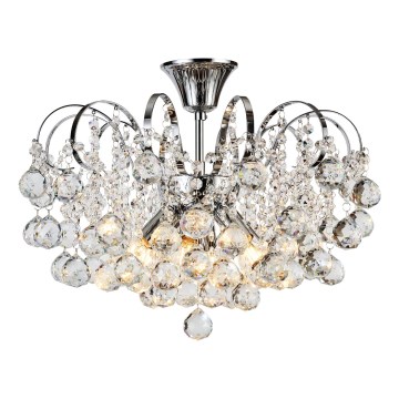 Brilagi - Virsapmetuma lustra CRYSTAL 6xE14/60W/230V spīdīgi hromēts