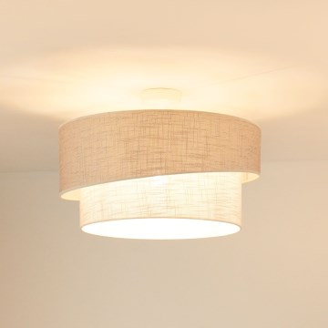 Brilagi - Virsapmetuma lustra DOVER SHINE 1xE27/15W/230V d. 50 cm pelēka/krēmkrāsa