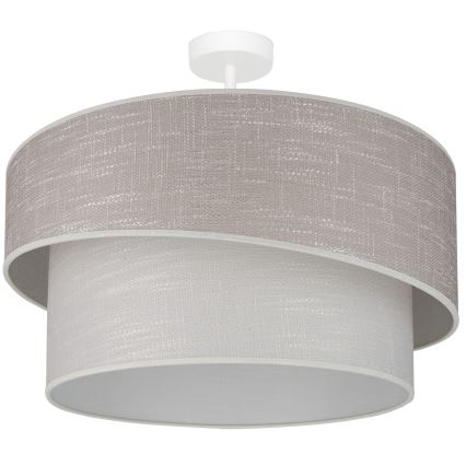 Brilagi - Virsapmetuma lustra DOVER SHINE 1xE27/15W/230V d. 50 cm pelēka/krēmkrāsa