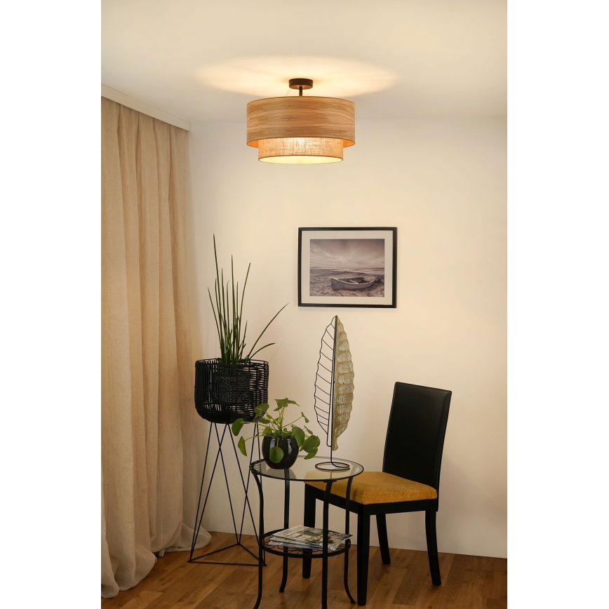 Brilagi - Virsapmetuma lustra MONTANA BOHO 1xE27/15W/230V d. 45 cm brūna
