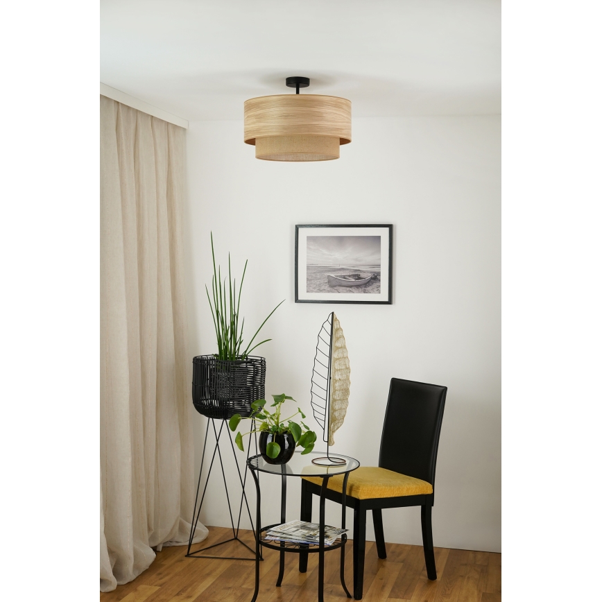Brilagi - Virsapmetuma lustra MONTANA BOHO 1xE27/15W/230V d. 45 cm brūna