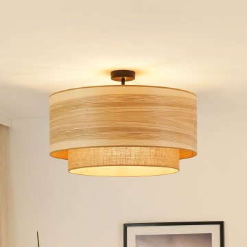 Brilagi - Virsapmetuma lustra MONTANA BOHO 1xE27/15W/230V d. 60 cm brūna