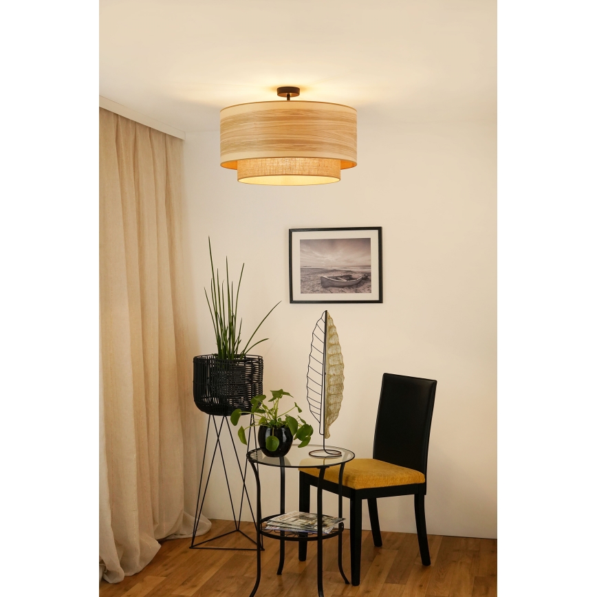 Brilagi - Virsapmetuma lustra MONTANA BOHO 1xE27/15W/230V d. 60 cm brūna