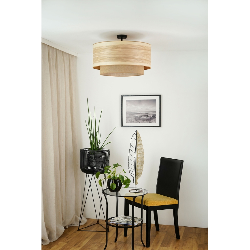 Brilagi - Virsapmetuma lustra MONTANA BOHO 1xE27/15W/230V d. 60 cm brūna