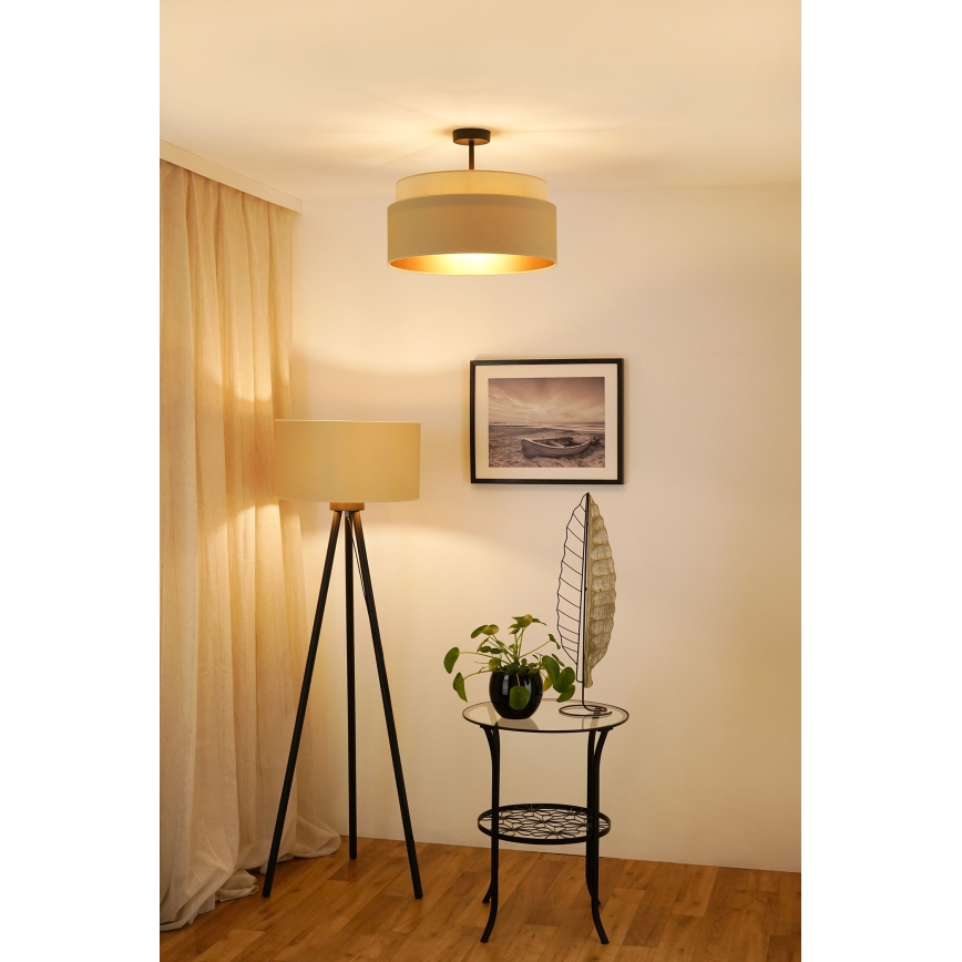 Brilagi - Virsapmetuma lustra OREGON VEGE 1xE27/15W/230V d. 45 cm bēša