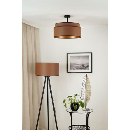 Brilagi - Virsapmetuma lustra OREGON VEGE 1xE27/15W/230V d. 45 cm brūna