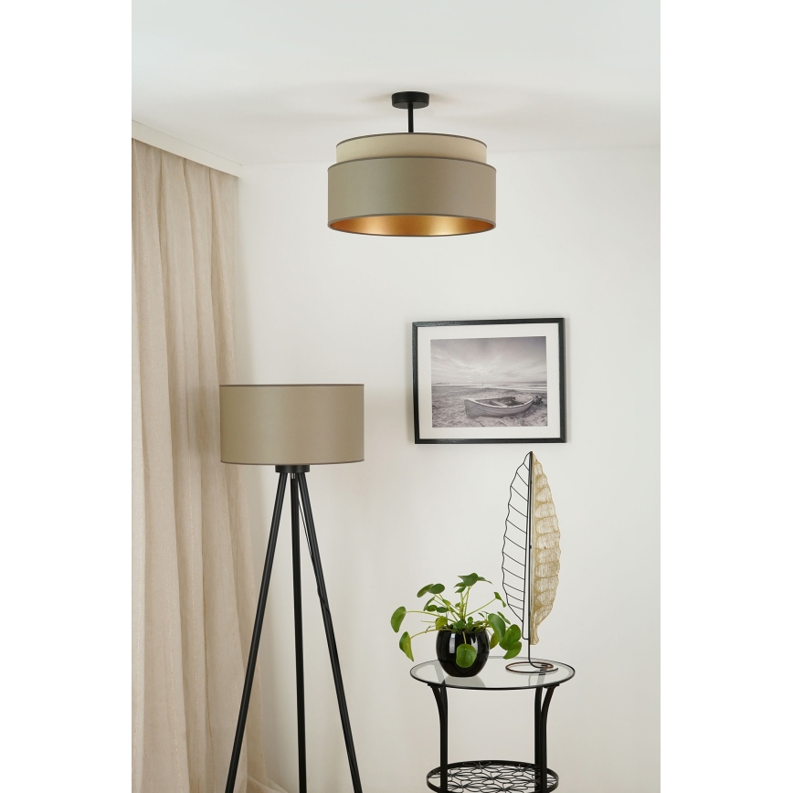Brilagi - Virsapmetuma lustra OREGON VEGE 1xE27/15W/230V d. 45 cm pelēka