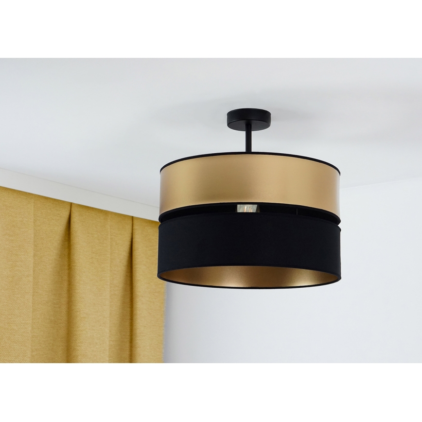 Brilagi - Virsapmetuma lustra ROYAL 1xE27/15W/230V d. 40 cm melna/zelta