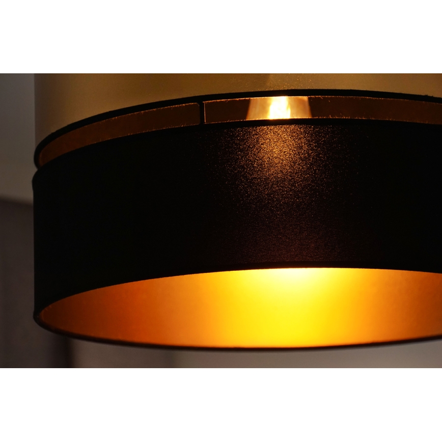 Brilagi - Virsapmetuma lustra ROYAL 1xE27/15W/230V d. 40 cm melna/zelta