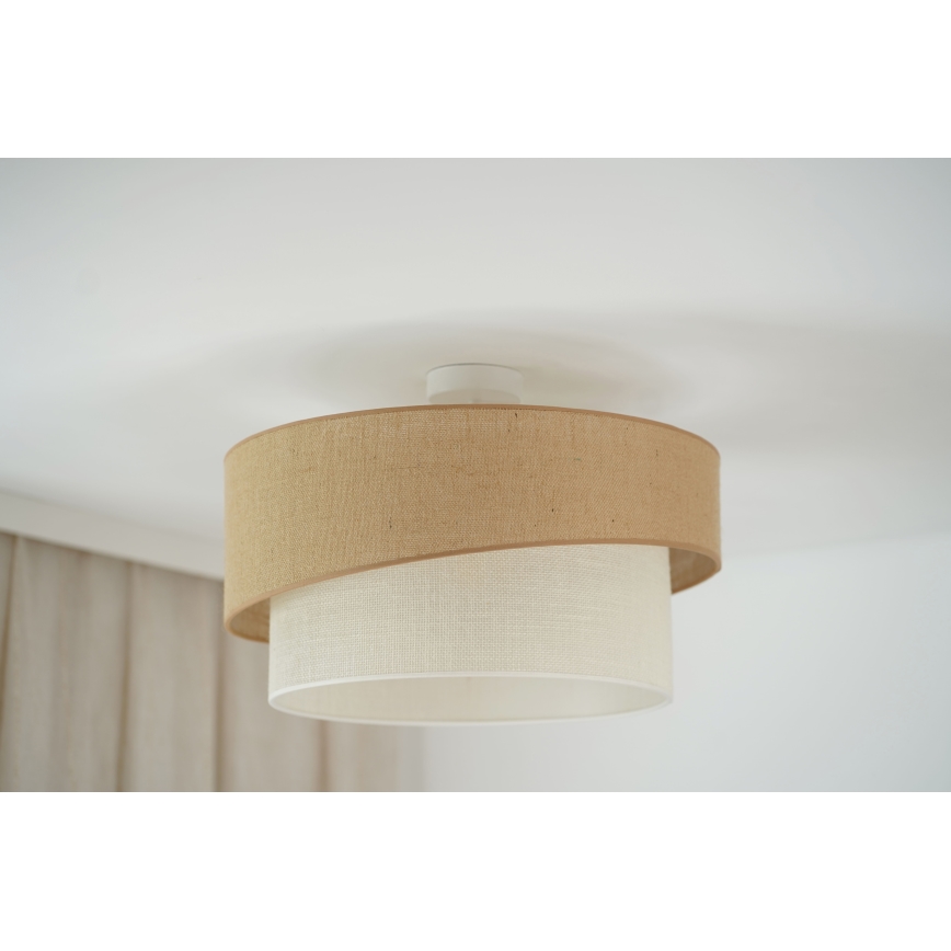 Brilagi - Virsapmetuma lustra SHINE 1xE27/15W/230V d. 50 cm bēša/krēmkrāsa