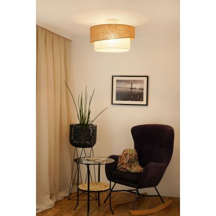 Brilagi - Virsapmetuma lustra SHINE 1xE27/15W/230V d. 50 cm bēša/krēmkrāsa