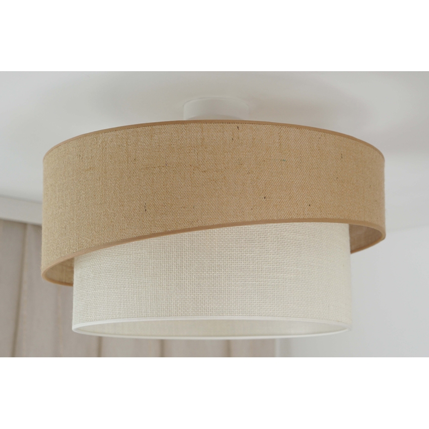 Brilagi - Virsapmetuma lustra SHINE 1xE27/15W/230V d. 50 cm bēša/krēmkrāsa