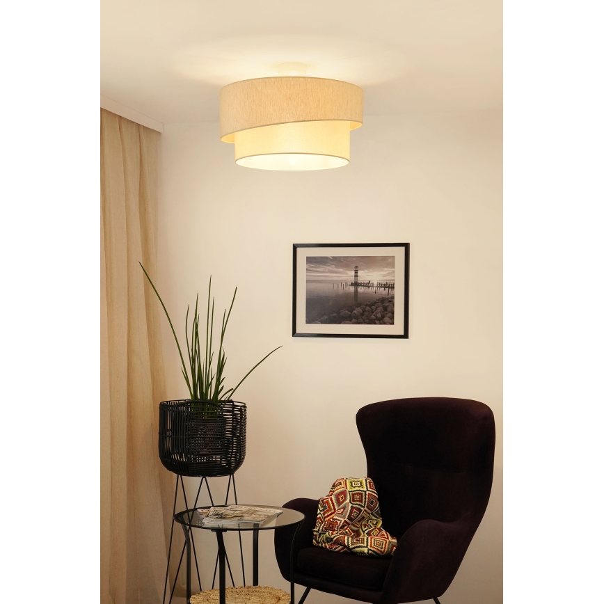Brilagi - Virsapmetuma lustra SHINE 1xE27/15W/230V d. 50 cm krēmkrāsa