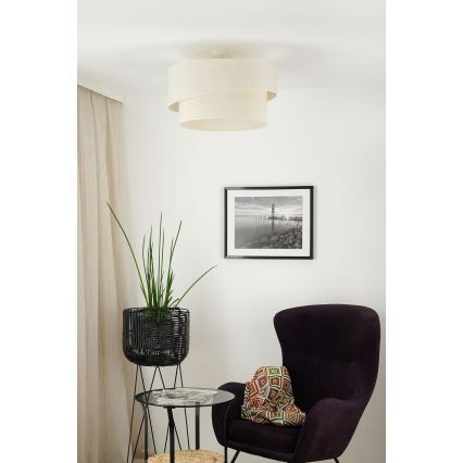 Brilagi - Virsapmetuma lustra SHINE 1xE27/15W/230V d. 50 cm krēmkrāsa