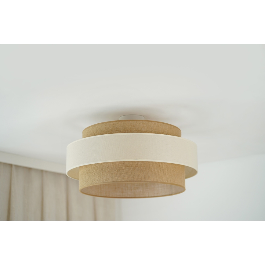 Brilagi - Virsapmetuma lustra SPACE LIGHT 1xE27/15W/230V d. 50 cm bēša/krēmkrāsa