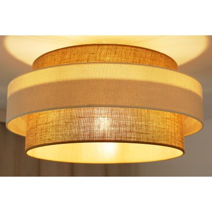 Brilagi - Virsapmetuma lustra SPACE LIGHT 1xE27/15W/230V d. 50 cm bēša/krēmkrāsa