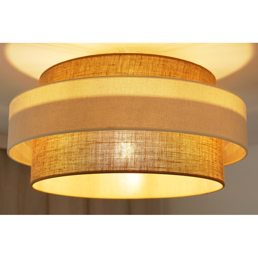 Brilagi - Virsapmetuma lustra SPACE LIGHT 1xE27/15W/230V d. 50 cm bēša/krēmkrāsa
