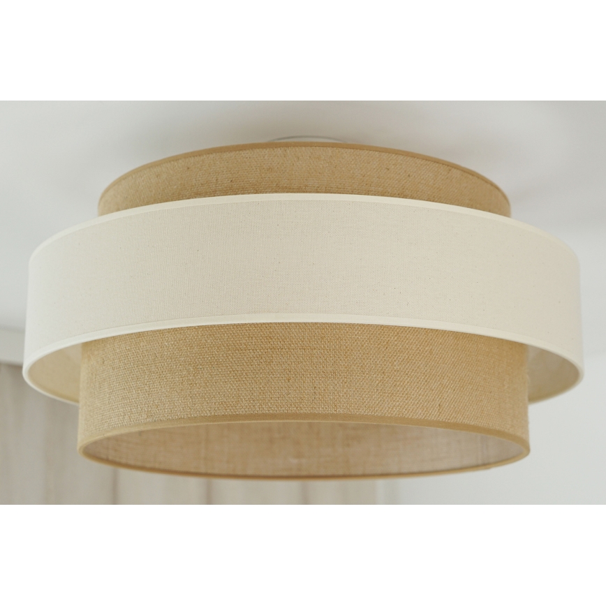 Brilagi - Virsapmetuma lustra SPACE LIGHT 1xE27/15W/230V d. 50 cm bēša/krēmkrāsa