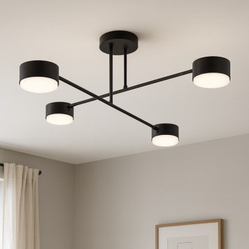 Brilagi - Virsmas griestu lampa 4xGX53/12W/230V melna
