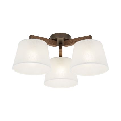 Brilagi - Virsmas griestu lampa LATTE 3xE27/15W/230V priede/balta