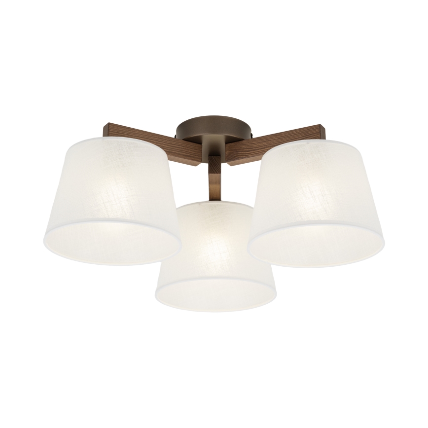 Brilagi - Virsmas griestu lampa LATTE 3xE27/15W/230V priede/balta