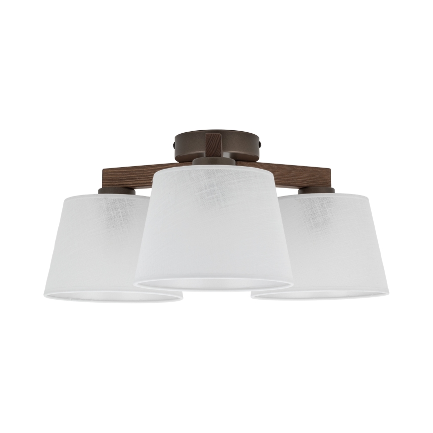 Brilagi - Virsmas griestu lampa LATTE 3xE27/15W/230V priede/balta
