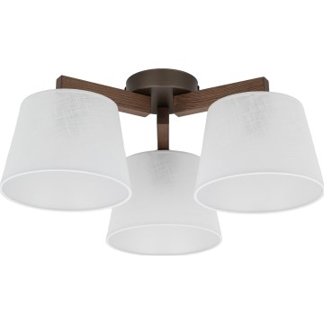 Brilagi - Virsmas griestu lampa LATTE 3xE27/60W/230V priede/balta