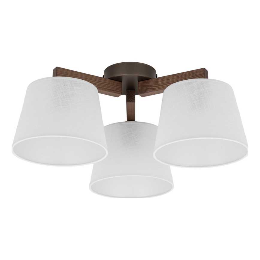 Brilagi - Virsmas griestu lampa LATTE 3xE27/60W/230V priede/balta