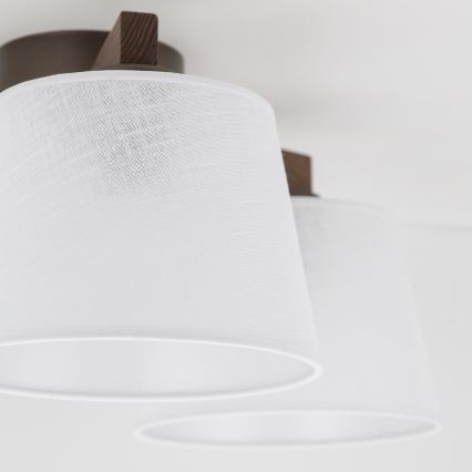 Brilagi - Virsmas griestu lampa LATTE 3xE27/60W/230V priede/balta